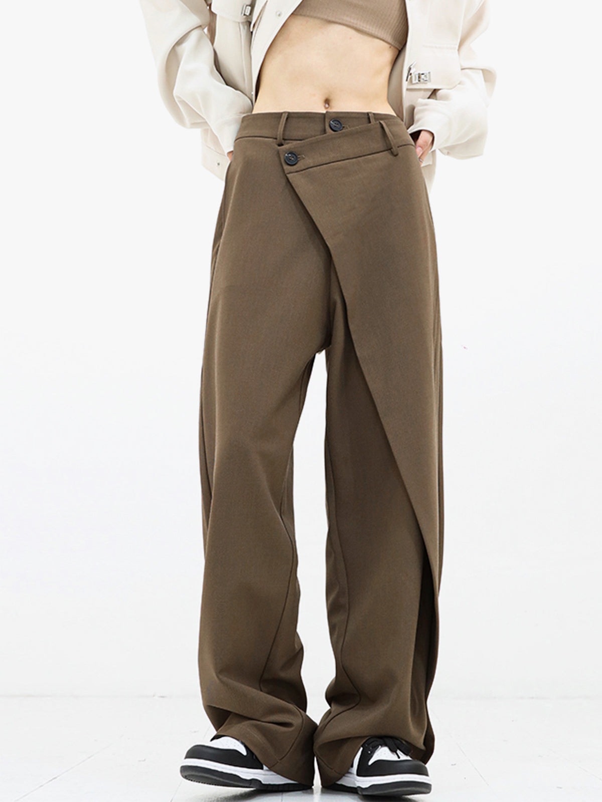 Arlette | Asymmetrische Wijde Broek