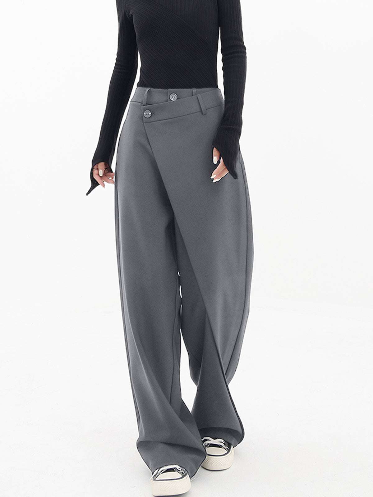 Arlette | Asymmetrische Wijde Broek