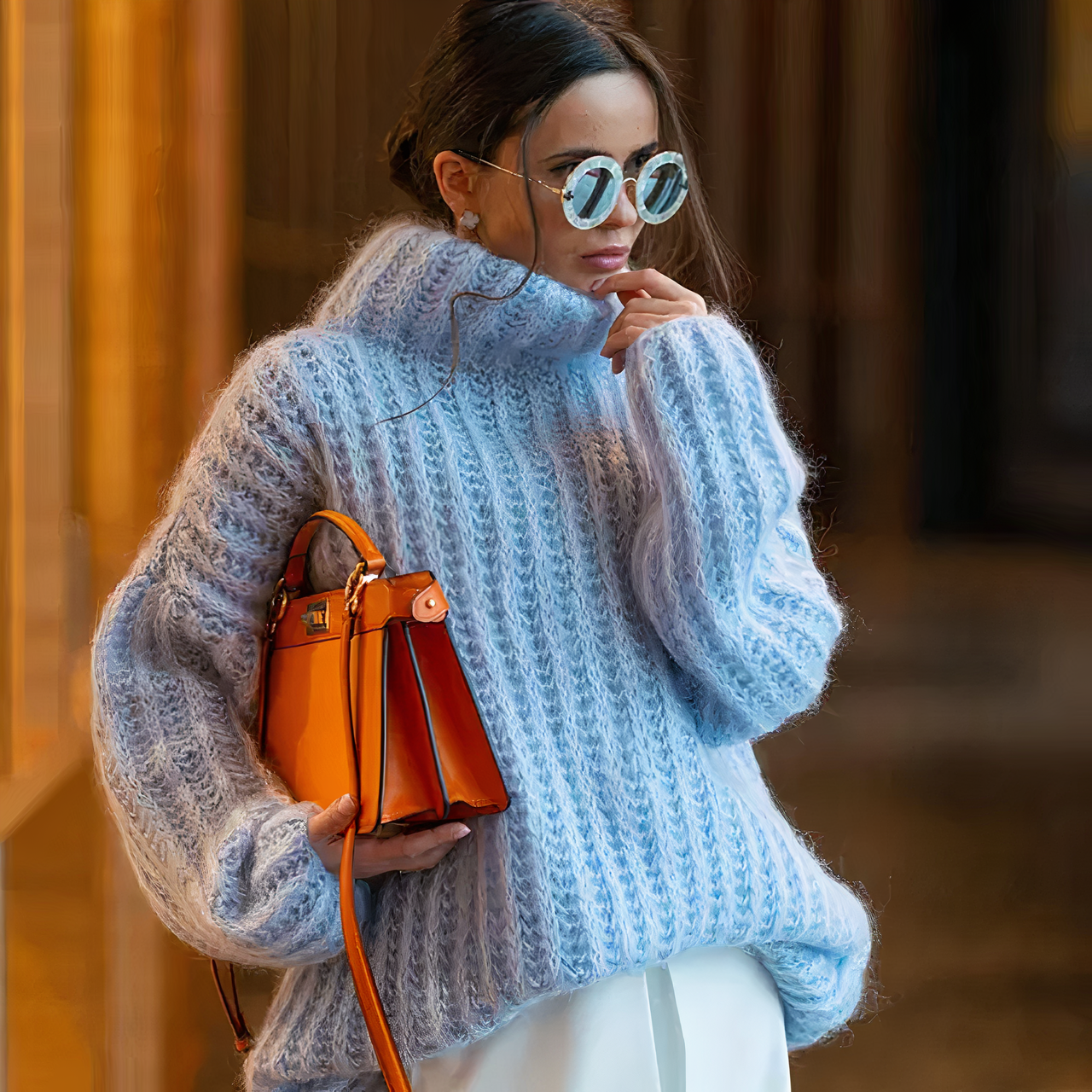 Keely | Fluffy Gebreide Coltrui