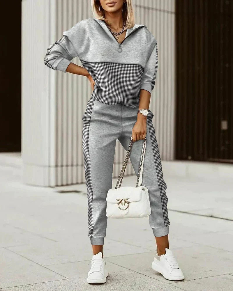 Edith | Trendy Grafische Trainingspak Set