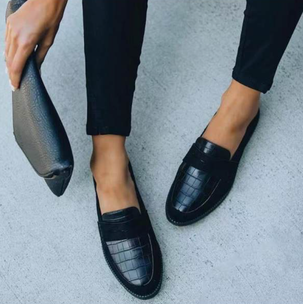 Marjan | Klassieke Krokodillenprint Loafers