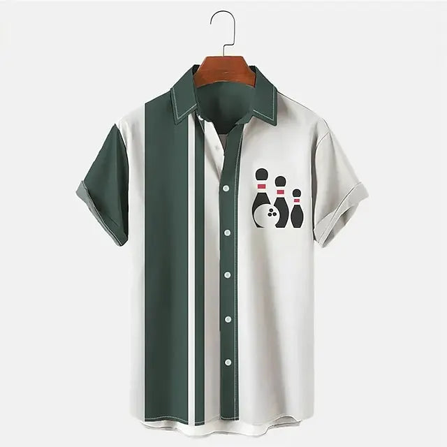 Avram | Poloshirt Met Bowlingprint
