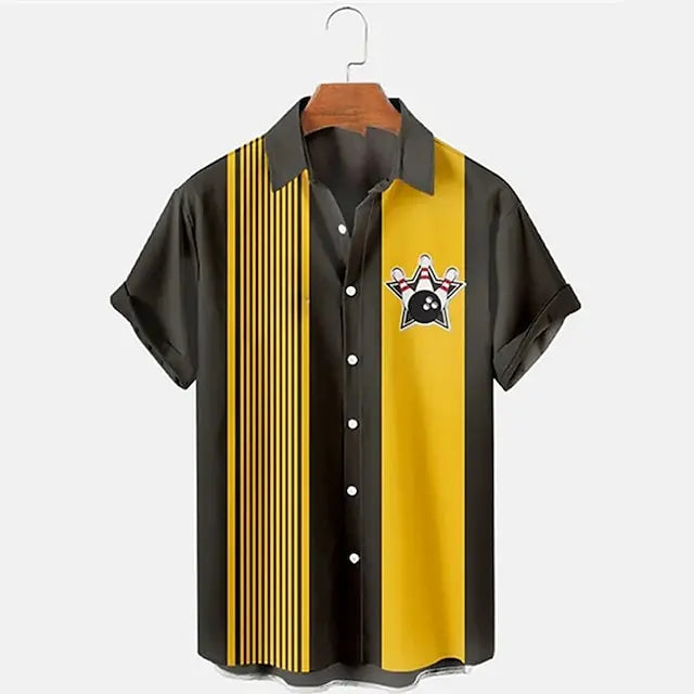 Avram | Poloshirt Met Bowlingprint