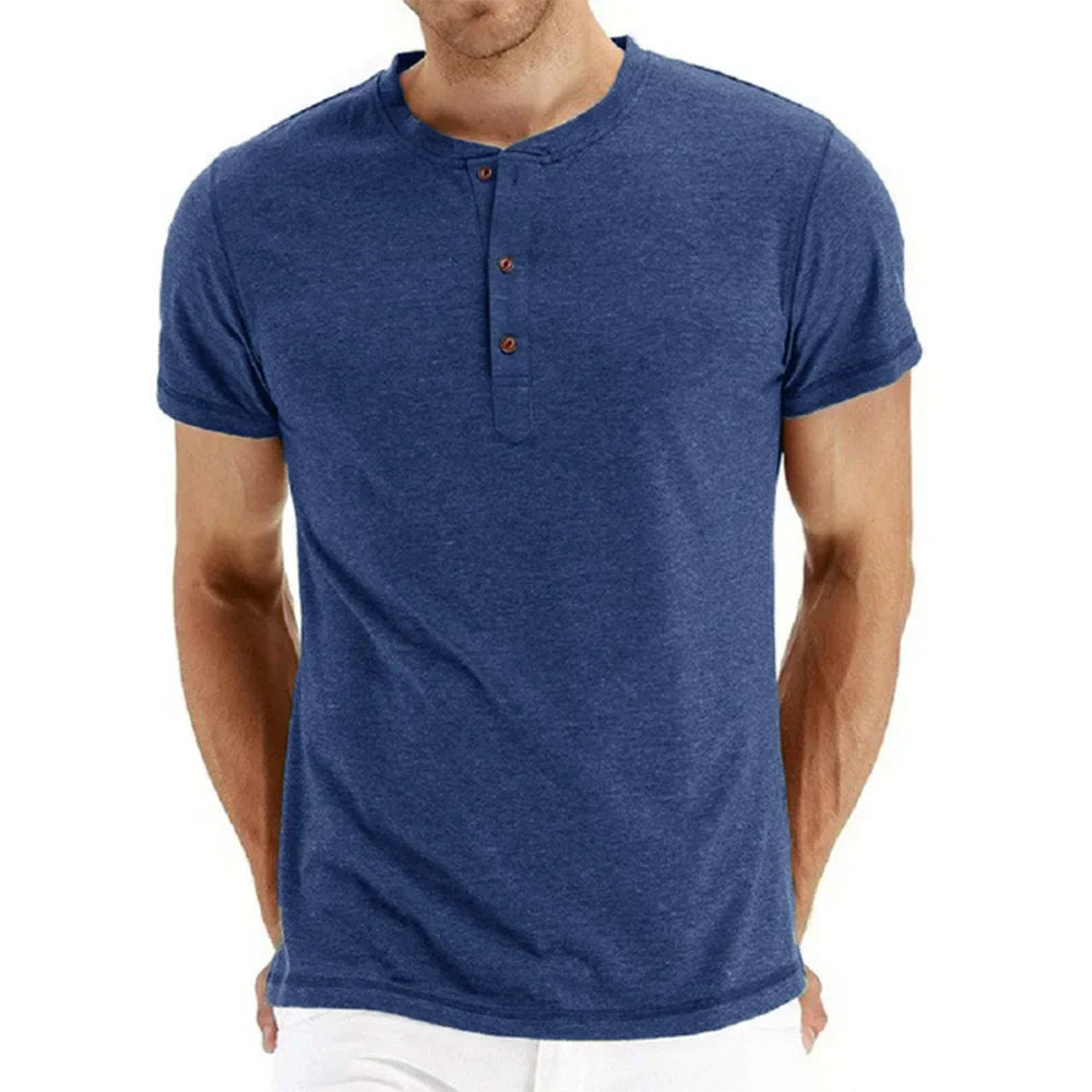 Gillis | Casual Henley Overhemd