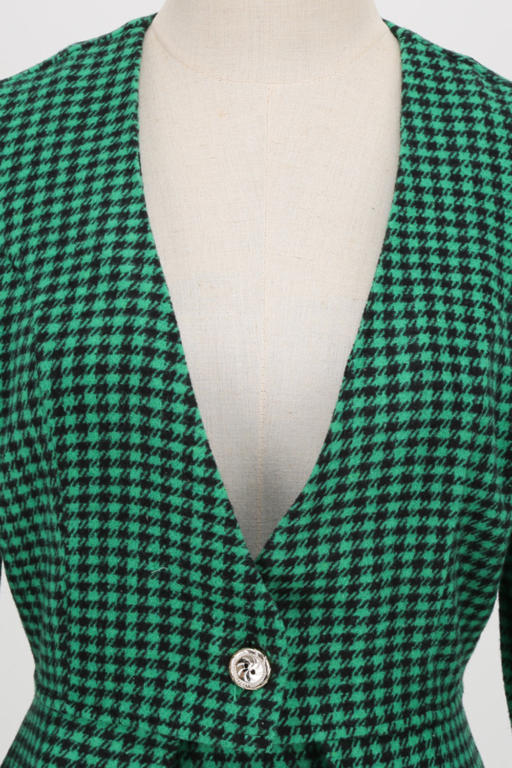Kevia | Klassieke Geruite Blazer Jurk