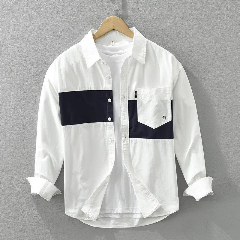 Miradon | Trendy Blokdesign Overhemd