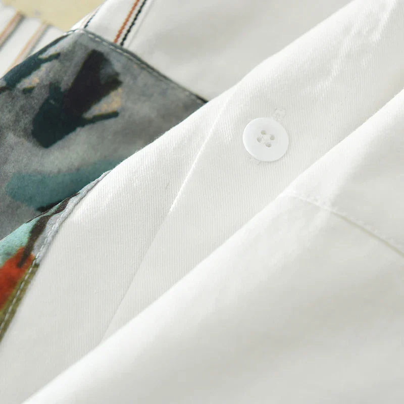 Hadwinor | Casual Patchwork Overhemd