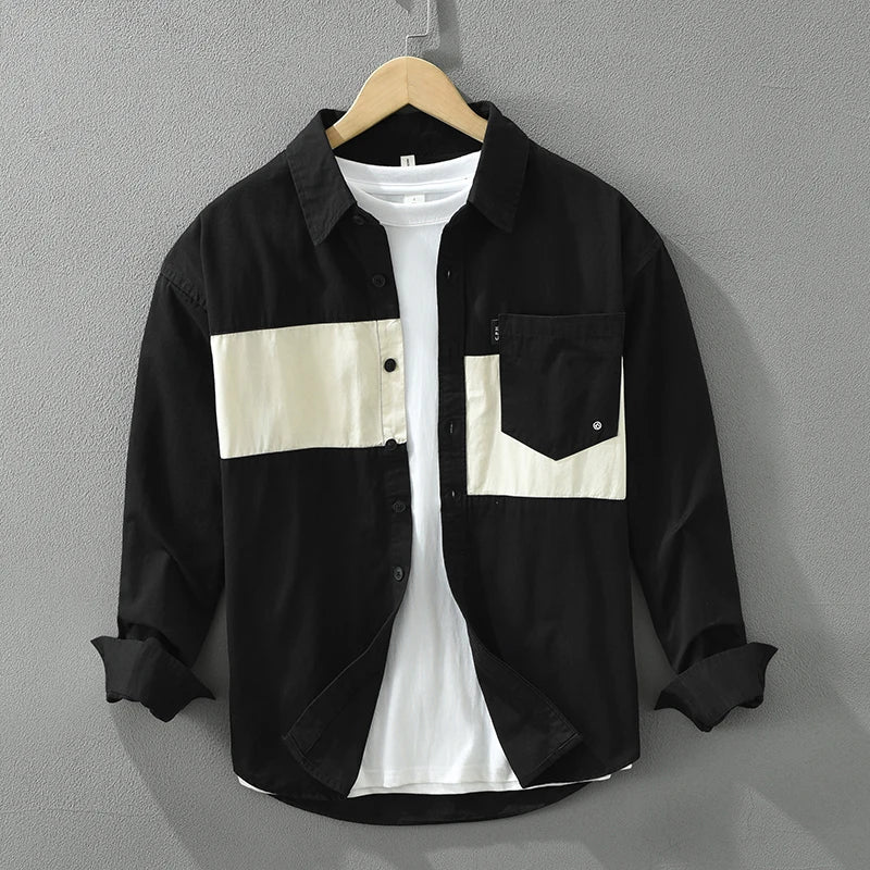 Miradon | Trendy Blokdesign Overhemd