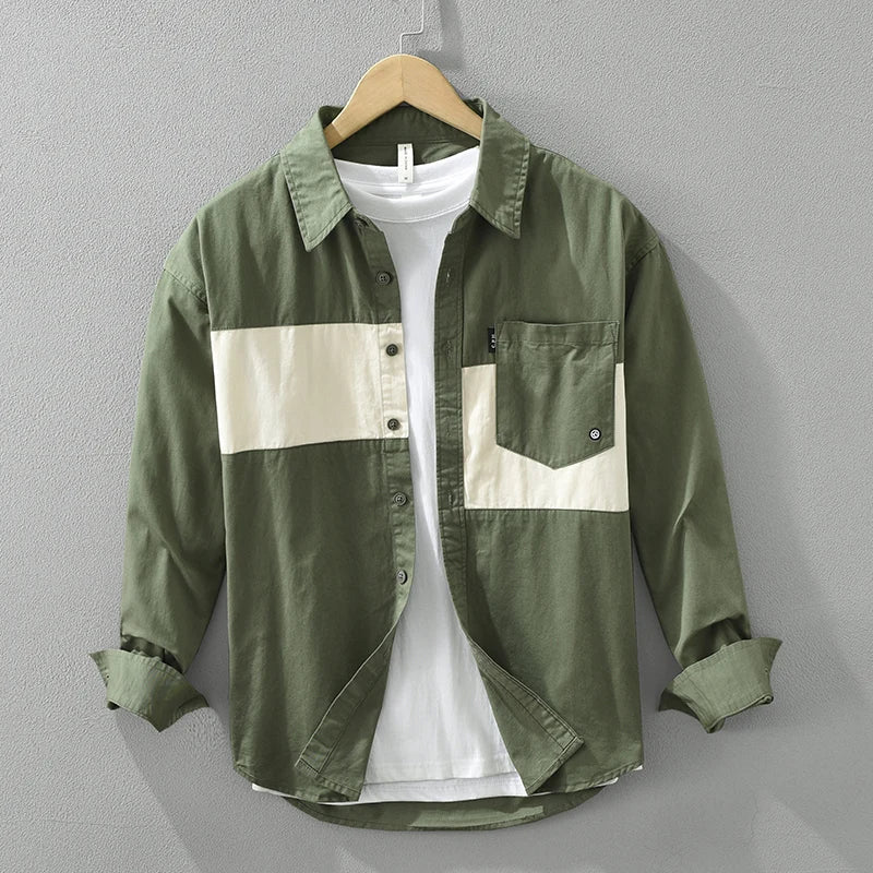 Miradon | Trendy Blokdesign Overhemd