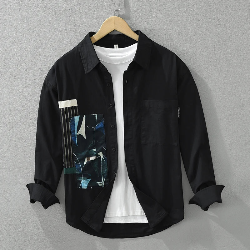 Hadwinor | Casual Patchwork Overhemd