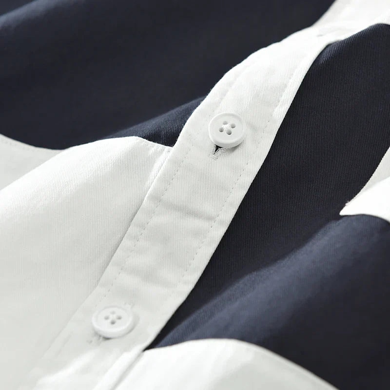 Miradon | Trendy Blokdesign Overhemd