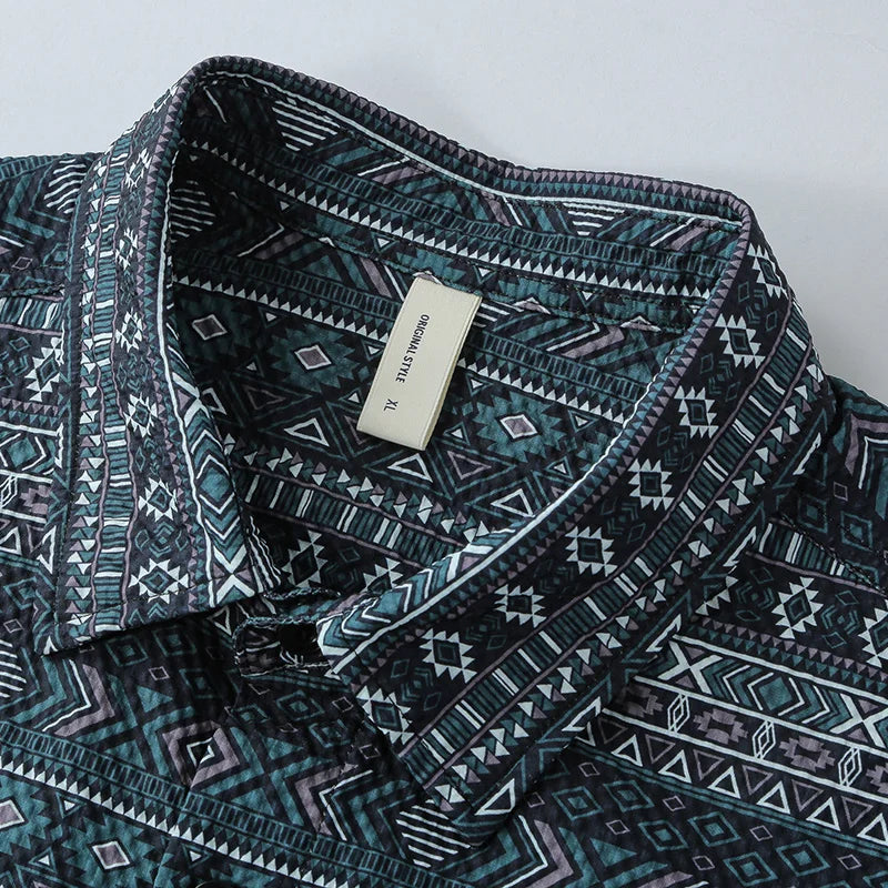 Corrin | Trendy Aztec Print Overhemd