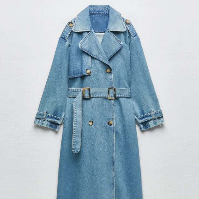 Laken | Stijlvolle Trenchcoat Met Ceintuur
