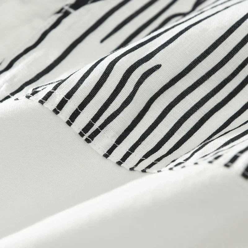 Ryland | Gestreepte Patchwork Overhemd
