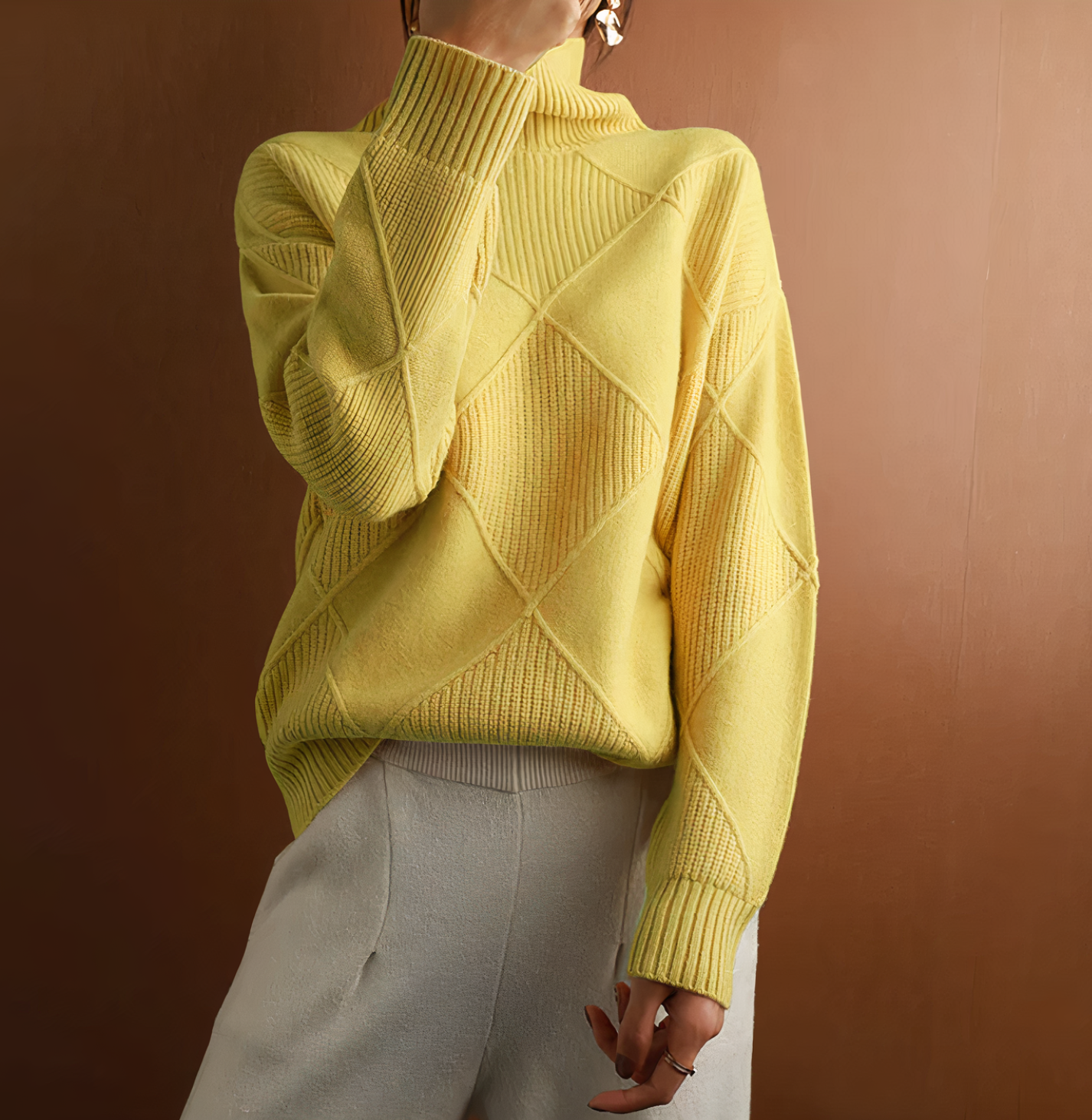 Laney | Trendy Gebreide Coltrui