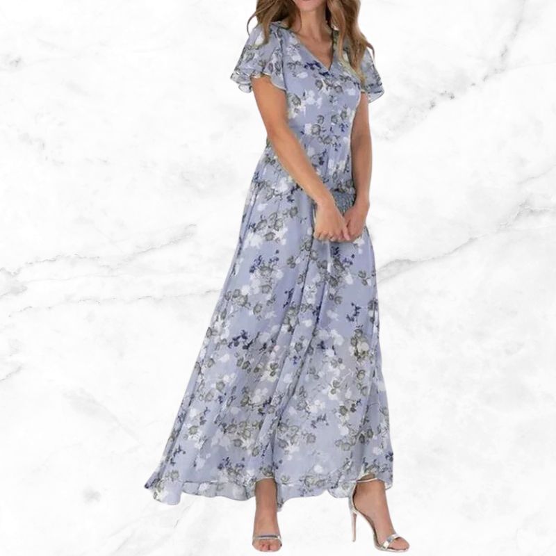 Marjorie - Retro Bloemenjurk