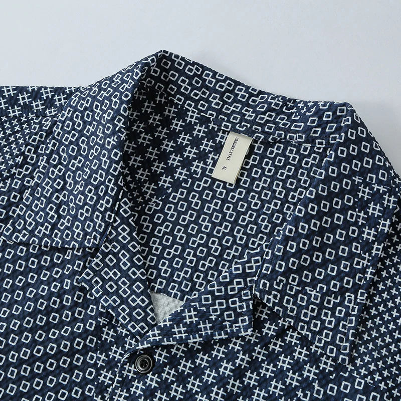 Caladon | Geometrisch Patronen Overhemd