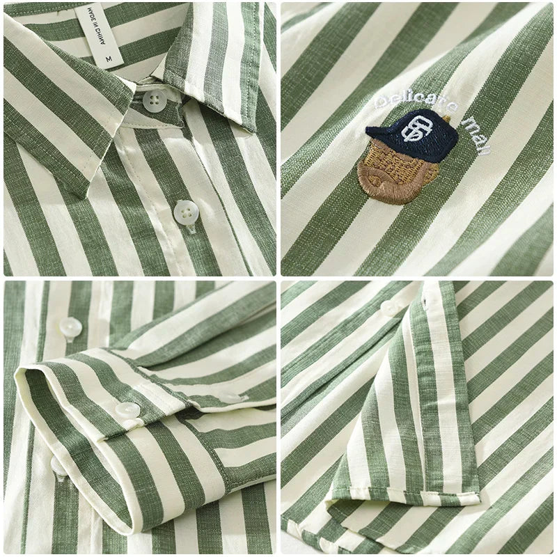 Quarion | Gestreept Casual Overhemd