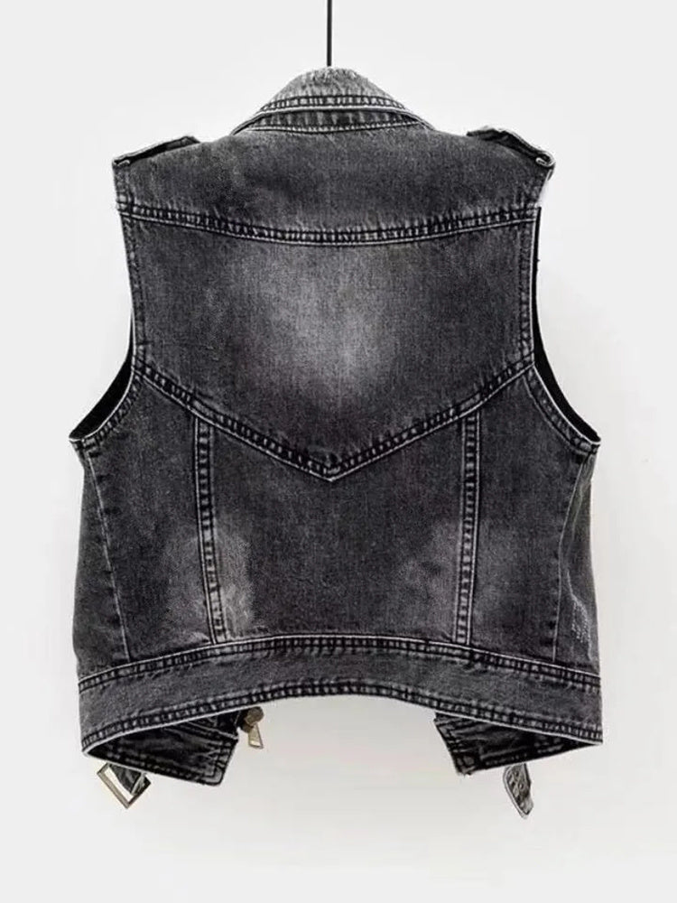 Elle | Trendy Stoer Mouwloos Vest