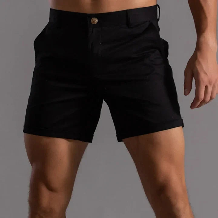 Heren chino short – Slim fit – Ademende stof – Halflange pasvorm – Tailored look