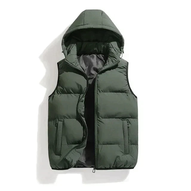Faustino | Gewatteerde Bodywarmer Met Capuchon