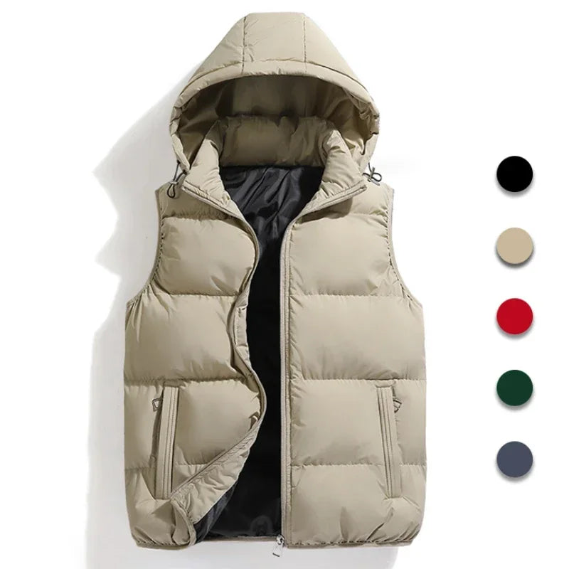 Faustino | Gewatteerde Bodywarmer Met Capuchon