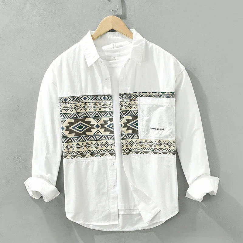 Bardin | Casual Patchwork Overhemd