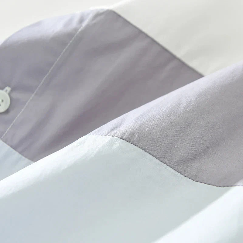 Bravin | Modieus Patchwork Overhemd