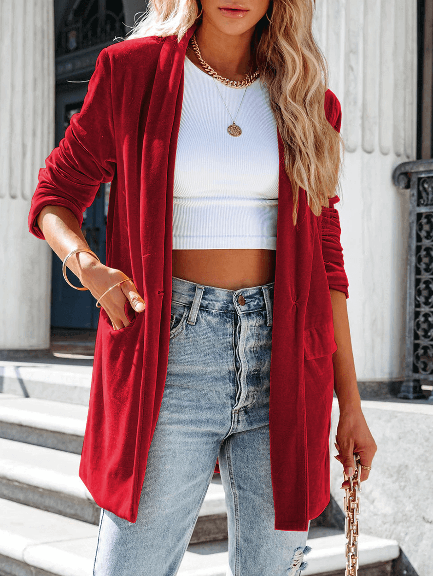 Neely | Stijlvolle Modieuze Mid-lange Blazer