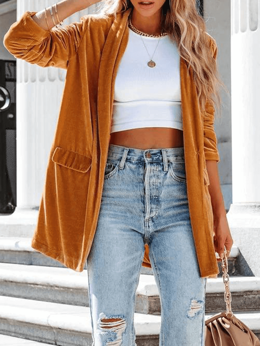 Neely | Stijlvolle Modieuze Mid-lange Blazer