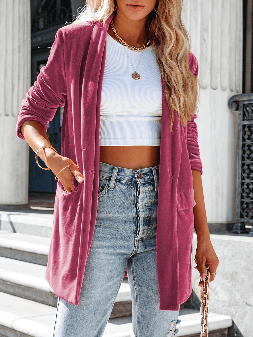 Neely | Stijlvolle Modieuze Mid-lange Blazer