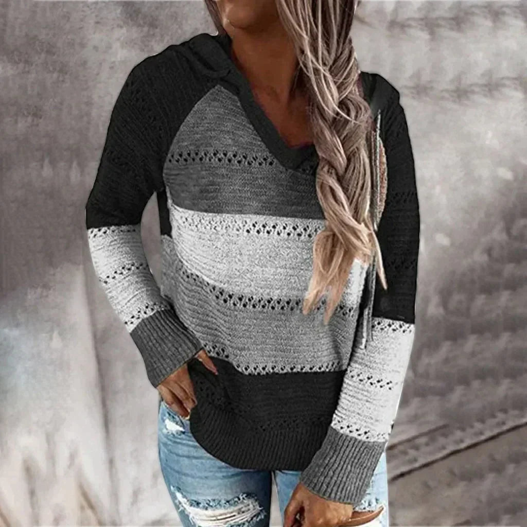 Freda | Casual Gebreide Hoodie