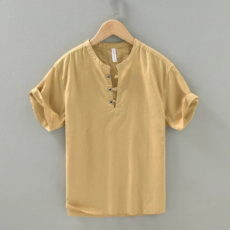 Fane | Casual Henley Overhemd