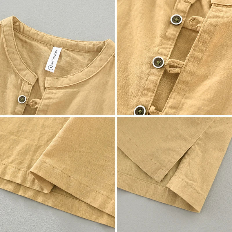 Fane | Casual Henley Overhemd