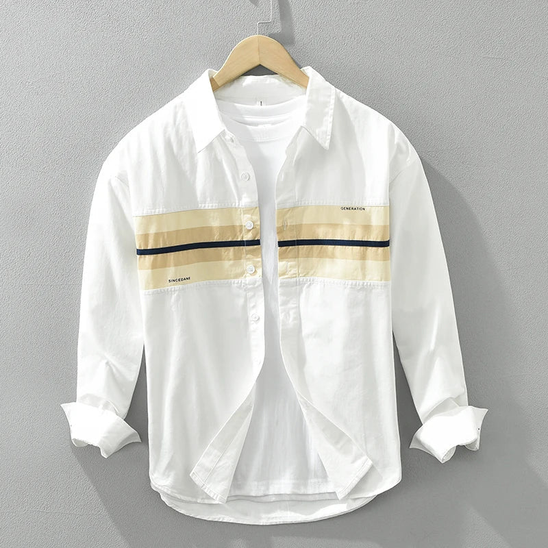 Elior | Casual Patchwork Overhemd