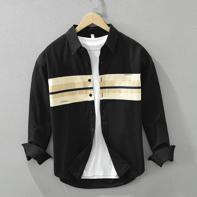 Elior | Casual Patchwork Overhemd