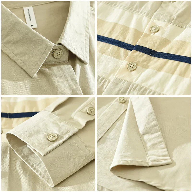 Elior | Casual Patchwork Overhemd