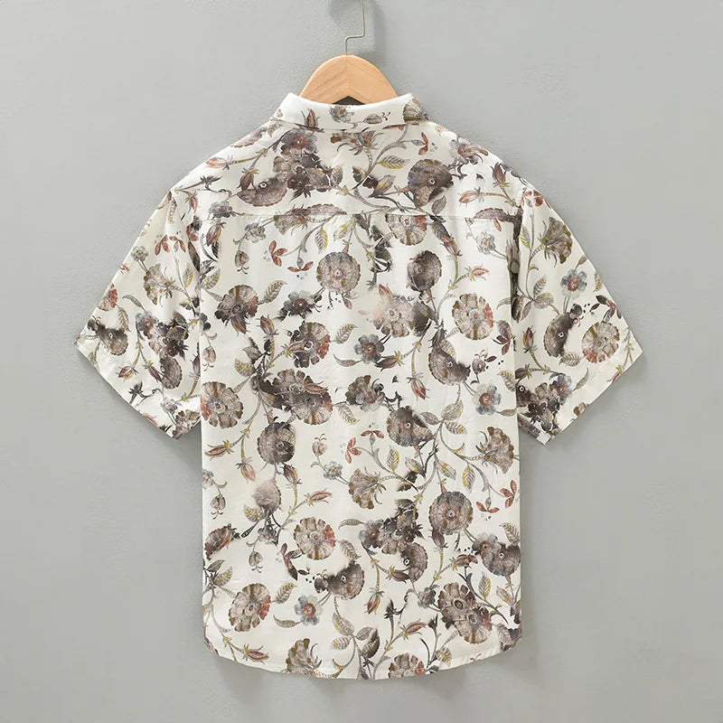 Gaius | Bloemenprint Overhemd Heren