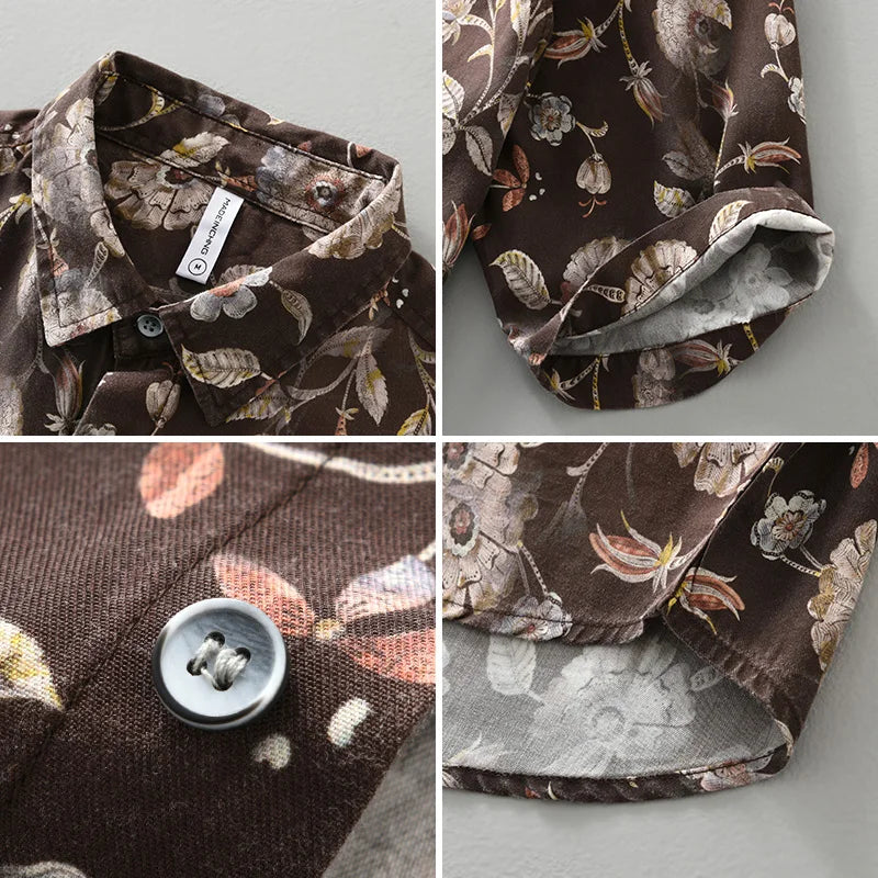 Gaius | Bloemenprint Overhemd Heren