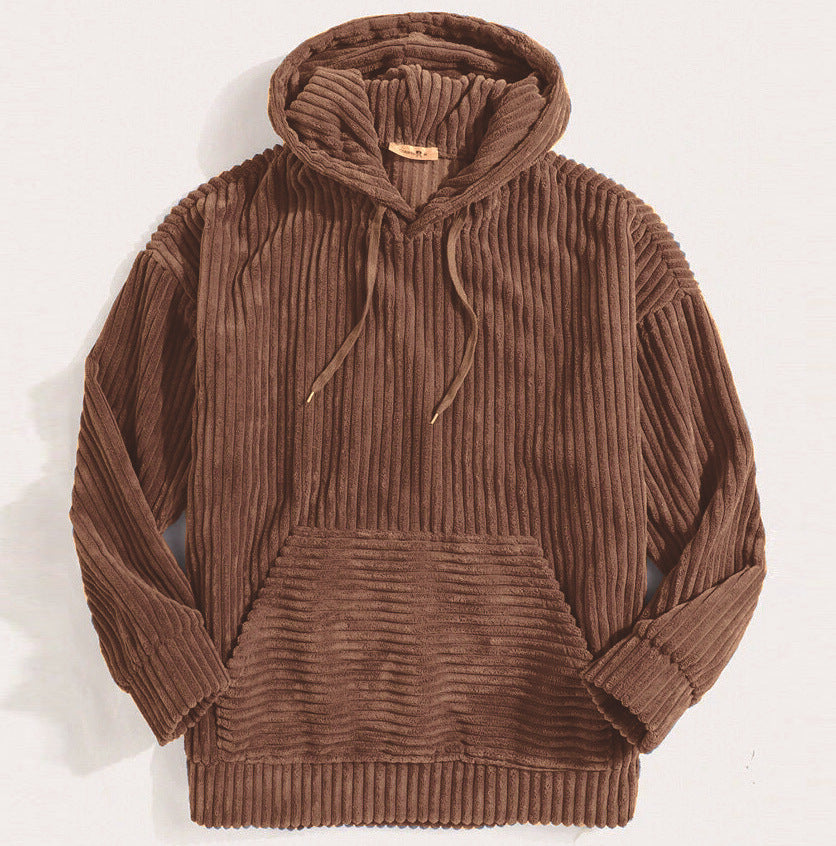 Lennart | Casual Losse Geribde Hoodie