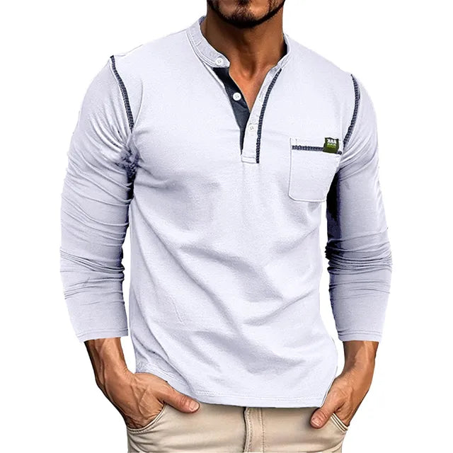 Justino | Stijlvolle Lange Mouwen Henley