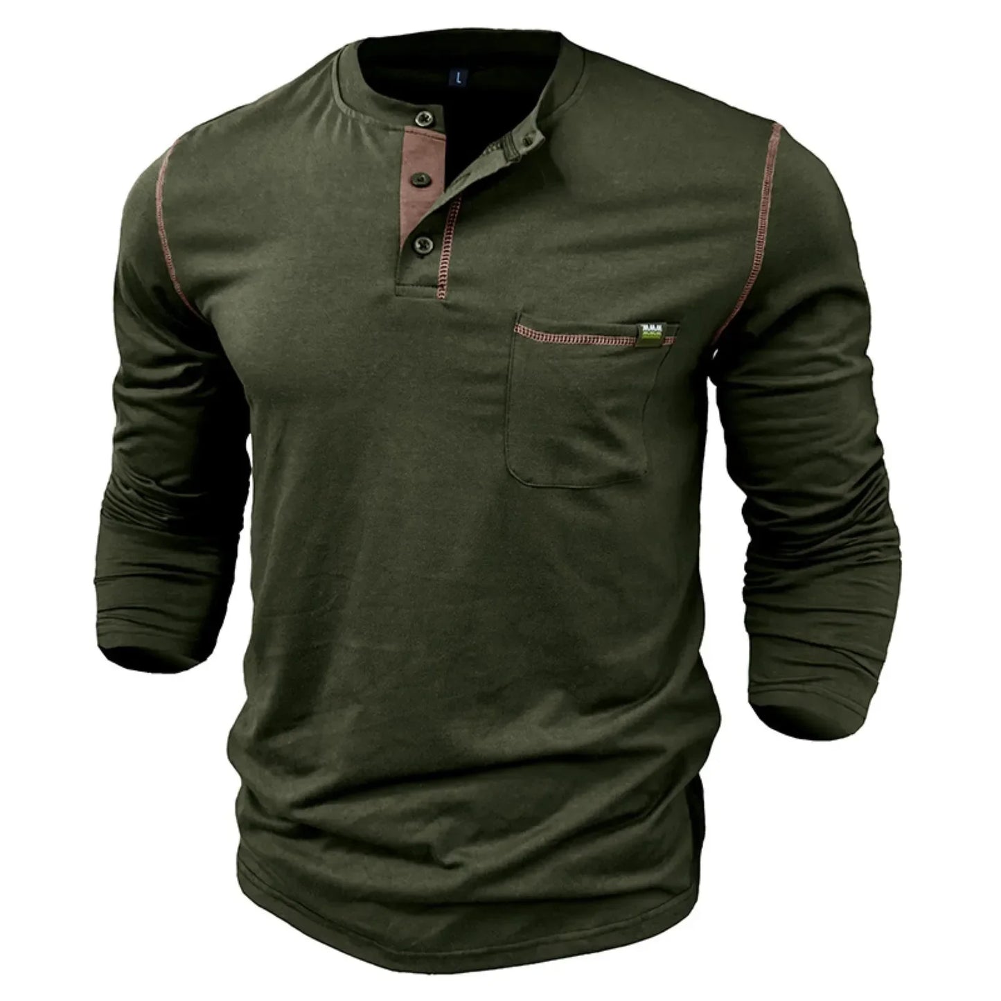 Justino | Stijlvolle Lange Mouwen Henley