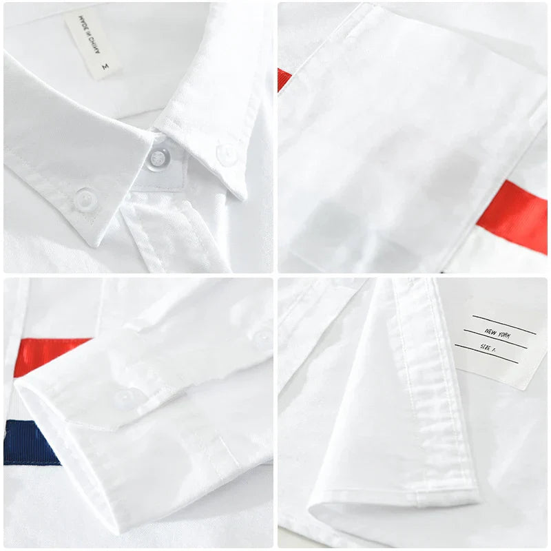 Yarvin | Gestreept Patchwork Overhemd