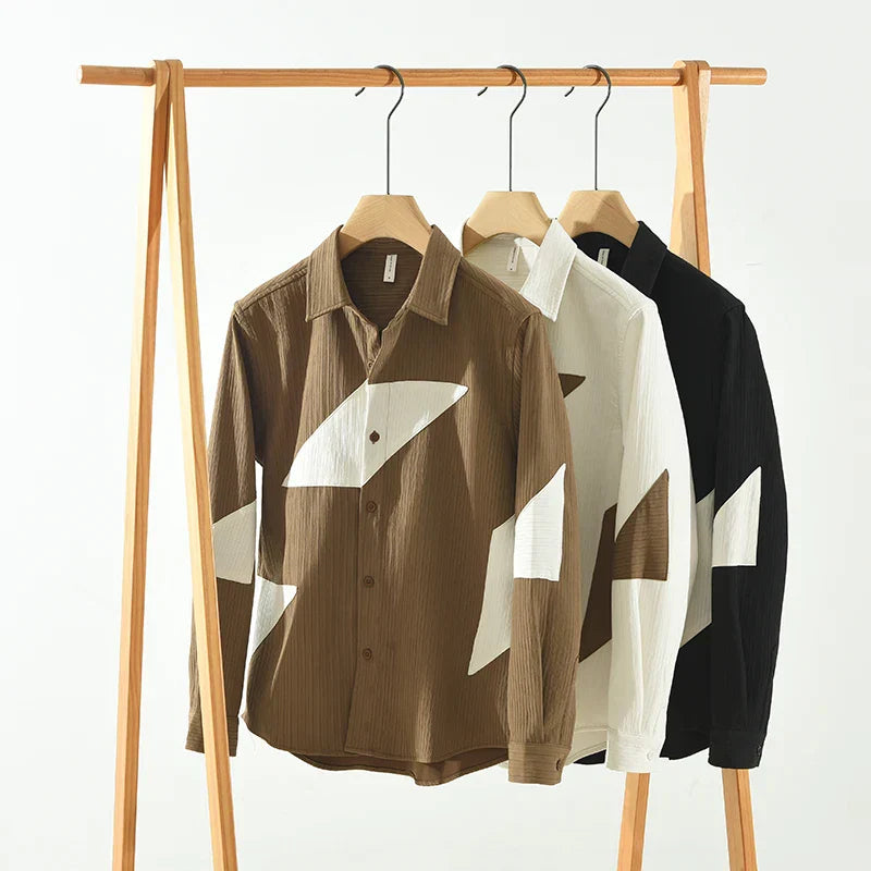 Zalric | Uniek Patchwork Overhemd Ontwerp