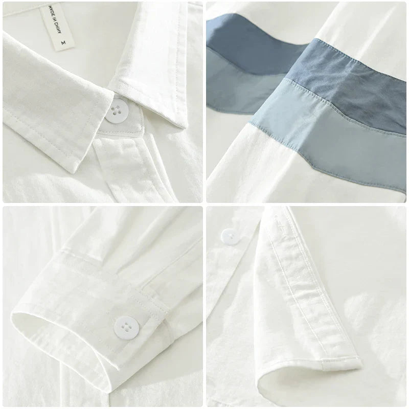 Tandor | Stijlvol Patchwork Overhemd