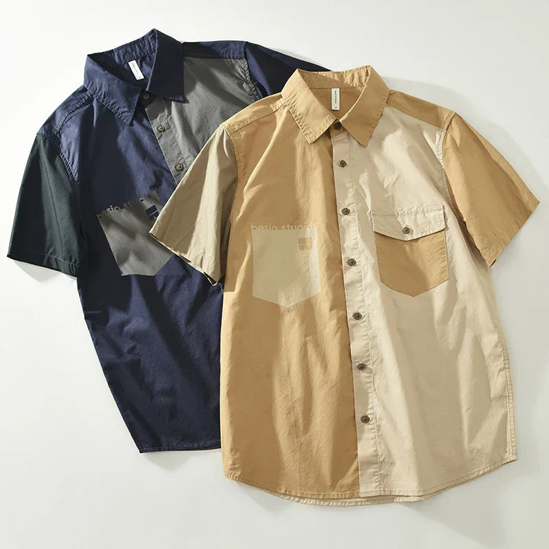 Varon | Casual Patchwork Overhemd