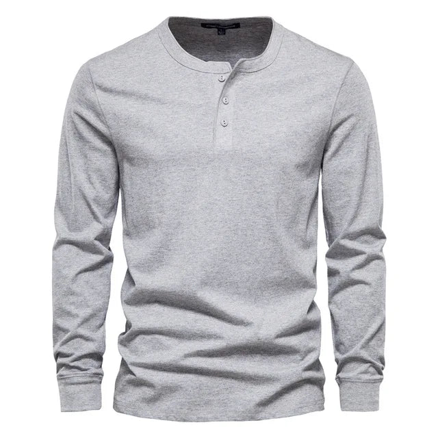Darius | Klassiek Henley Shirt