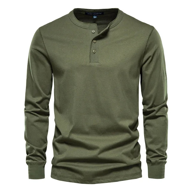 Darius | Klassiek Henley Shirt