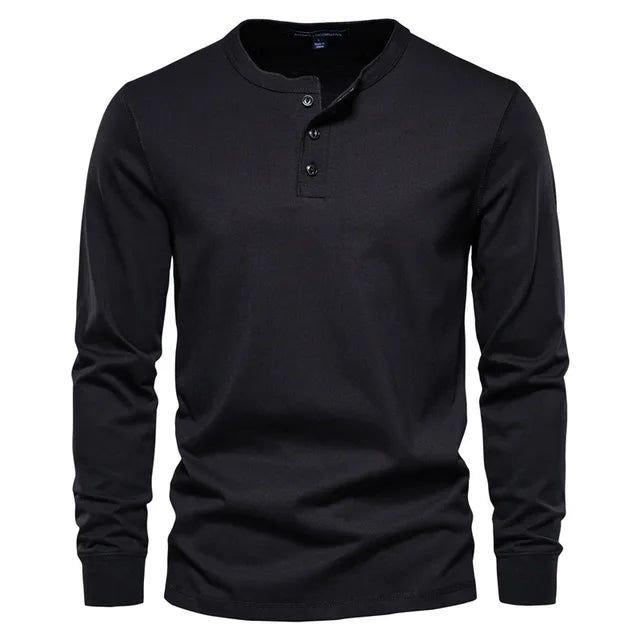 Darius | Klassiek Henley Shirt