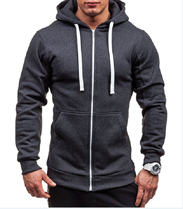 Heren Hoodie Sweatjack – Katoenmix – Regular Fit – Full Zip – Casual Stijl